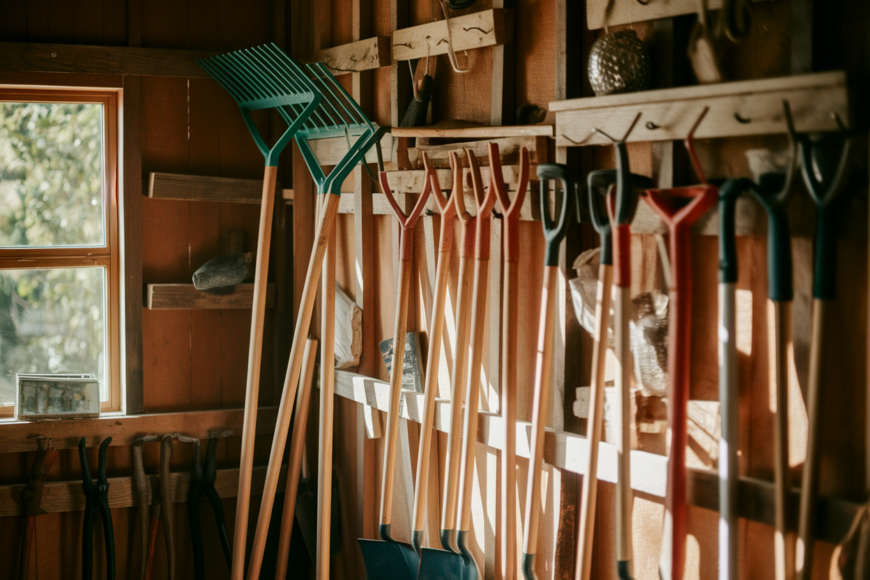 Rangement Outils de Jardin : 5 Solutions Fait Maison pour Bien Suspendre et Organiser