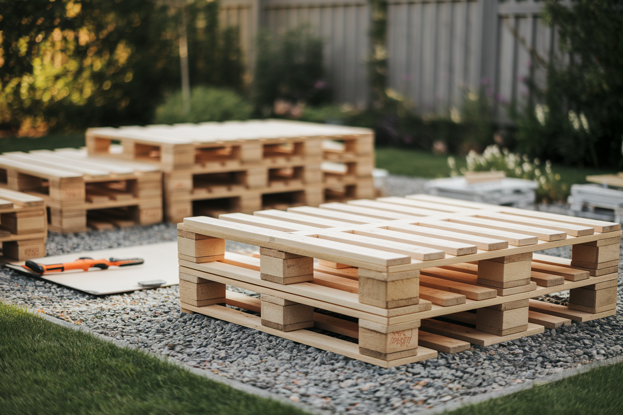 Comment Réaliser une Terrasse en Palette : Guide Pratique sur Gravier
