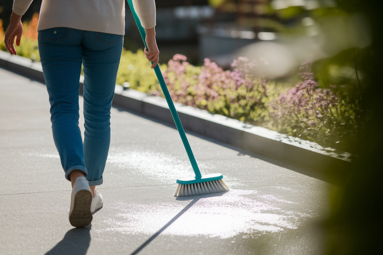 Nettoyer Terrasse en Béton : 7 Astuces de Grand-Mère (avec ou sans Javel)