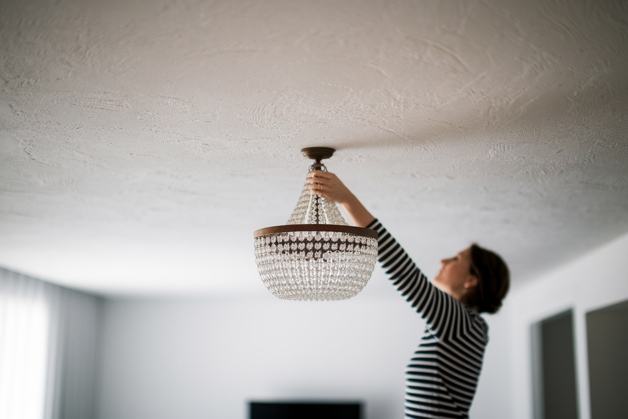 Comment Fixer un Lustre au Plafond Sans Crochet : Solutions Simples d'Installation