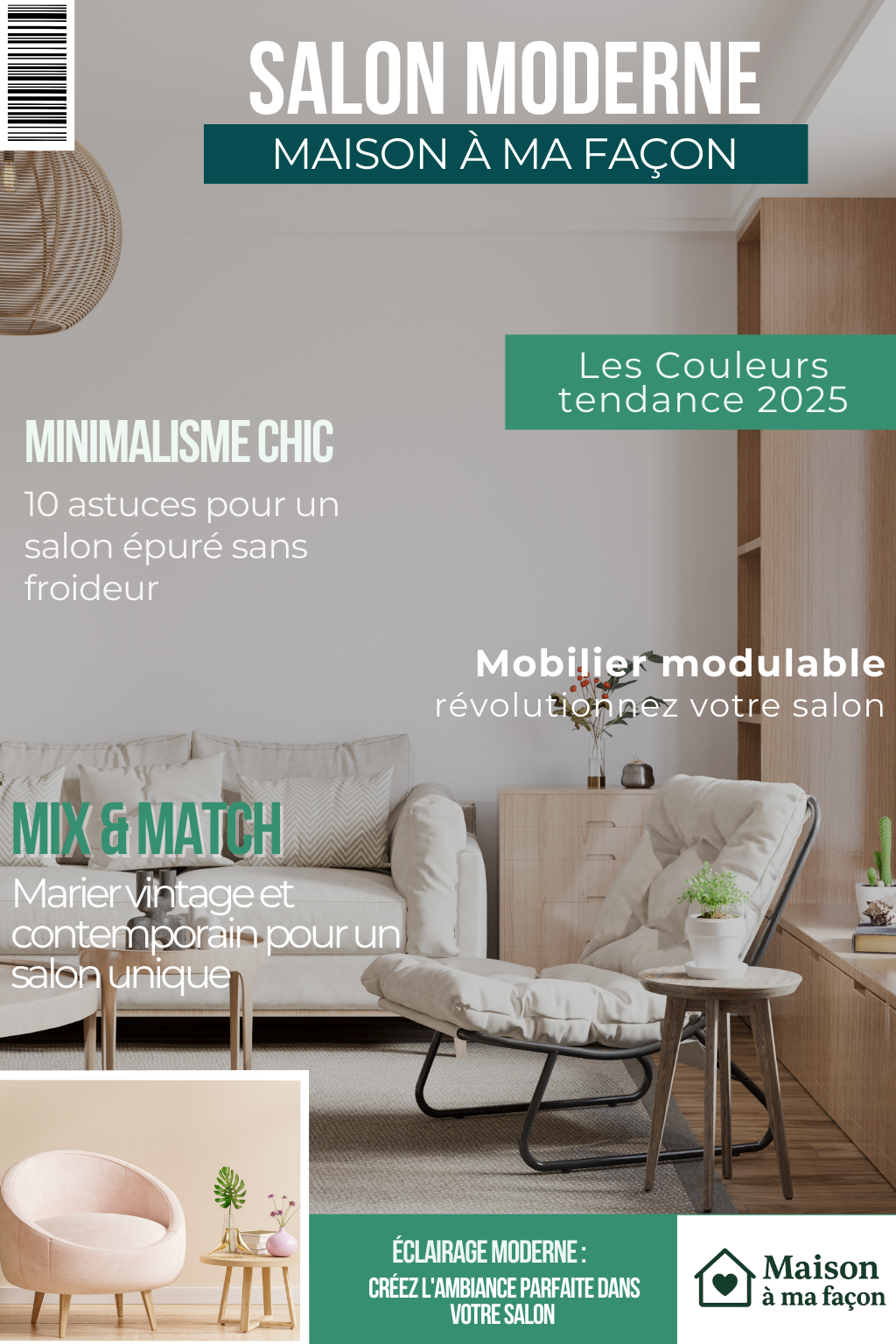 Couverture magazine numéro 12 décoration salon