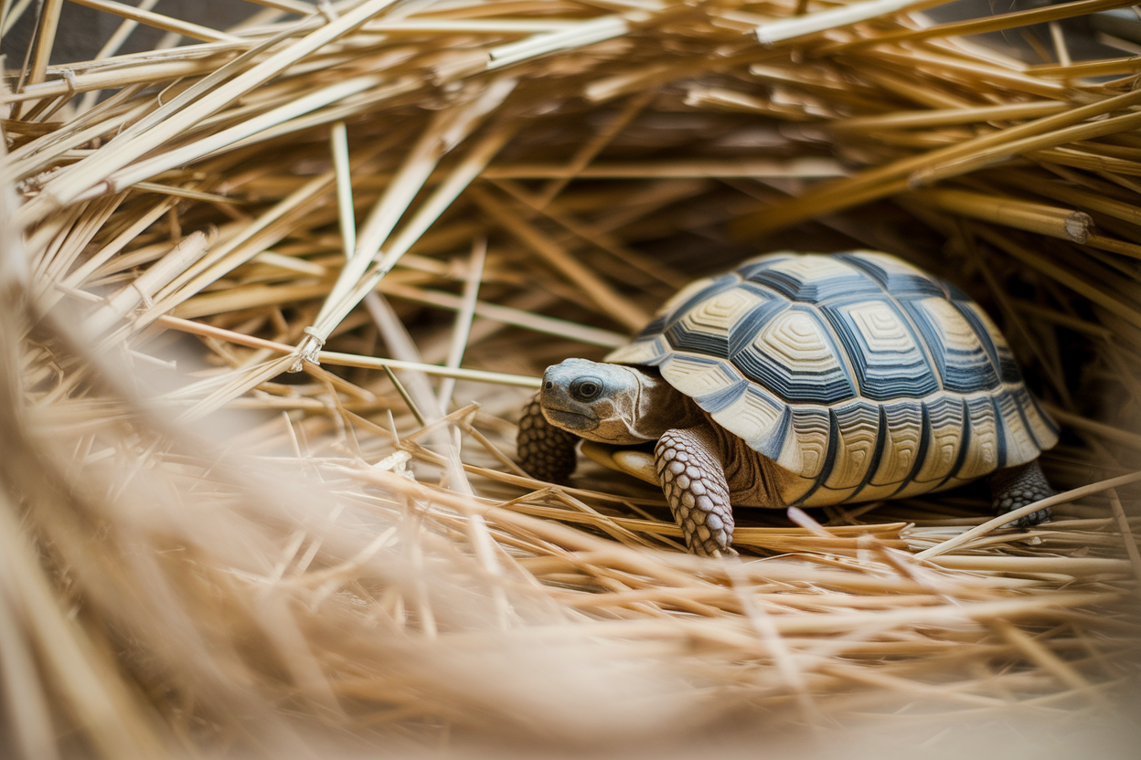 tortue-floue-paille-texture