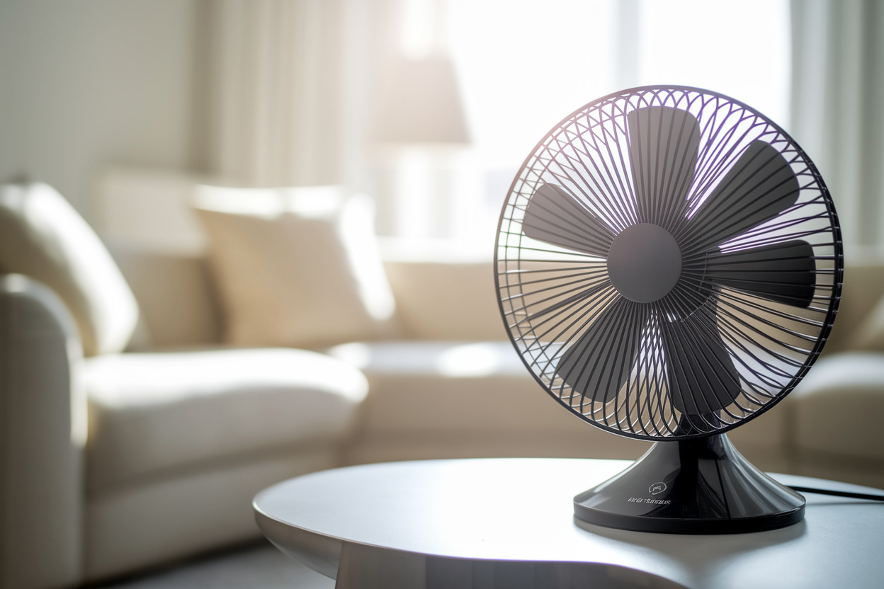 ventilateur-table-salon-minimaliste-soleil